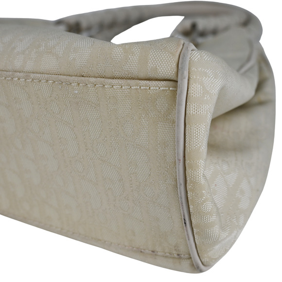 Dior Off-White Monogram Nylon Lovely Shoulder Bag - Picture 5 of 16